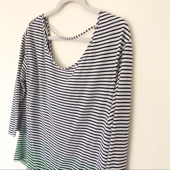 American Eagle Striped Top Scoop Back - Picture 2 of 7